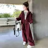 Conjunto estilo casual esportivo para meninas primavera e outono novo moderno crianças médias e grandes estilo versátil jaqueta calça pantalona conjunto de duas peças