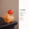 Figura Criativa de Porco com Estilo Chinês Auspicioso, Artesanato de Decoração de Mesa de Chá de Mesa de Nicho de Alta Qualidade, Presente de Aniversário