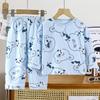 Conjunto de Ropa para el Hogar para Niños, Pijama de Bebé de Algodón Puro Nuevo Estilo Otoño, Ropa Cálida para Niños, Ropa para Niñas, Ropa para Niños al por Mayor