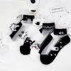 Calcetines de Cristal Estilo Coreano para Mujer al por Mayor desde Zhuji, Calcetines Cortos Delgados de Verano, Margaritas Pequeñas de Seda de Cristal, Versátiles Calcetines Invisibles