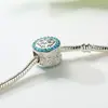 Pulsera de copos de nieve con cuentas para manualidades navideñas, accesorios, regalo navideño, collar brillante de Navidad, cuerda de cuentas sueltas