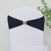 Funda para silla sin nudos, termoadhesiva, con lazo de flores y pedrería, con banda elástica y pedrería, ideal para bodas, eventos y comercio exterior.