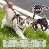 Arnés de correa para gato anti-escape cadena para mascotas, anti-desprendimiento, se puede equipar con un localizador para prevenir la pérdida, arnés para gato transfronterizo