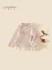 Camiseta de Manga Larga de Otoño para Niñas, Estilo Coreano, Moderna, Amigable con la Piel, Camiseta Básica Clase A para Niños Pequeños, Nueva Colección Primavera/Otoño 2026