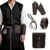 Cinturón Medieval Vikingo Transfronterizo Bolso de Cintura para Exteriores Pulsera Retro Botella Mágica de Halloween Accesorios de Cosplay