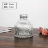 Mini Vaso Embossado Transfronteiriço, Decoração de Casa de Vidro Estilo Ins, Vaso de Flores Hidropônico Retrô Europeu de Alta Estética