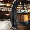 Jeans Rectos Negro Gris para Mujer Otoño e Invierno Forrados de Polar Pantalones Engrosados Populares de Este Año Explosiones Pantalones de Pierna Estrecha Ancha Hasta el Suelo