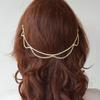 Nueva cadena para el cabello de diamantes de imitación multicapa de AliExpress, moda europea y americana, estilo étnico, accesorios para el cabello sexys, tocado, cadena para el cabello