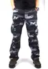 Calças Casuais Masculinas, Calças Camufladas, Calças Retas Largas de Tamanho Grande, Macacão Esportivo Outdoor Verde Militar, Calças Masculinas Modernas