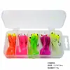 Isca com Cabeça de Chumbo Gancho Conjunto de Iscas Macias Grub de Cauda Enrolada Minhoca Macia de Cauda T Com Caixa Peixe-baixo Peixe Mandarim Aspius Isca Artificial