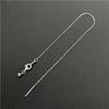 Pulsera de Cadena Lisa de Plata Esterlina S925 Cadena Universal Cadena de Bolitas con Pasador Cadena Nudista Ajustable Pulsera Simple de Alto Nivel