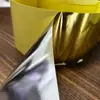 Papel Plata Adhesivo Fuerte de Alta Viscosidad, Papel Dorado, Papel Dorado Mate, Papel Plateado Brillante, Papel Plateado Mate/Adhesivo Dorado sobre Base Amarilla