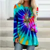 Camiseta de Manga Larga Estilo Nuevo Independiente Transfronteriza Estilo Europeo y Americano Impresión 3D con Patrón de Poción de Bruja y Murciélago, Camisa Holgada de Cuello Redondo