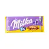 Chocolate importado de Alemania MILKA plato grande sándwich de leche de avellana tarjeta maravillosa chocolate de burbujas de panal