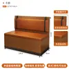 Silla de Comedor de Madera Maciza Sencilla Moderna para Restaurante de Hot Pot Mesa de Comedor de Cantina Silla Silla para Comedor de Empleados Restaurante de Comida Rápida Cabina de Sofá Suave