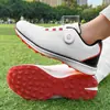 X556 Sapatos de Golfe Primavera e Verão Masculinos Respiráveis Pregos Quebrados Antiderrapantes Fivela de Botão Calçados Esportivos Casuais para Exterior