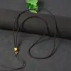 Cordón con mantra de seis caracteres, cordón de collar de aleación, colgante de Buda de ámbar dorado y jade, colgante de jadeíta, cordón de collar de jade para suéter
