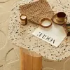 Mesa de Centro Estilo Japonês Estilo Silencioso Pedra de Amolar Água Mesa Pequena de Madeira Maciça para Sala de Estar Design de Casa Celebridade da Internet Nórdico Simples Moderno