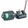 Interruptor basculante com interface Tipo-C e luz verde, interruptor de alimentação embutido 2 em 1, para modificação de painel de equipamento