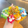 Llavero de Dragón Gordo Lindo Cadena de Llaves Festiva Navideña Colgante de Muñeco de Juguete de Moda Adornos Regalo Caja Sorpresa Regalo