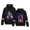 Comércio exterior cross-border hot search JOJO's maravilhosa série de aventura japonês anime estampa capuz blusa de barras paralelas suéter