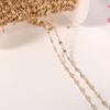 Cadena suelta para accesorios de joyería DIY, cadena para bolso doméstico de 14 quilates, accesorios dorados, cadena para labios, fabricantes de cadenas al por mayor.