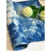 Teñido anudado tradicional índigo hecho a mano método antiguo tela de barro DIY posavasos té tinte a base de plantas tinte azul tinte vegetal