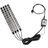 Luz Ambiental de Activación por Voz para Interior de Coche LED Colorida para Reposapiés del Interior del Coche Atmósfera Colorida Ritmo Musical Modificación de Coche Luz Decorativa
