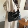 Hilo de Bordar Algodón Espacial Gran Capacidad Invierno 2023 Informal Perezoso Algodón Ligero Bolso Bandolera Bandolera Tote para Mujer