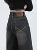 Jeans de verano nuevos 2026 para mujer, estilo Hong Kong, de moda, personalizados con letras, hip-hop, ins, moda urbana de alta gama, pantalones largos geniales