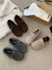 []2026 Zapatos Cerrados de Mujer para Aumentar la Altura Punta Redonda de Lana Cuero Hebilla Birkenstock Slip-Ons