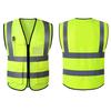 Chaleco de seguridad reflectante para construcción, tráfico, obras de construcción, overoles sanitarios, chaqueta de montar, logotipo impreso