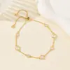 Suministro Directo de Fábrica Amazon Transfronterizo Pulsera Versátil Chapada en Oro para Mujer 2025 Nuevo Doble Cara de Tortuga Ópalo Más Vendido Ligero