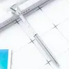 Versão coreana criativa de caneta de cristal giratória grande caneta de diamante atacado logotipo para impressão escritório papelaria estudante caneta esferográfica de plástico