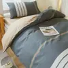 Colcha, Ropa de Cama, Juego de Seis Piezas de Ropa de Cama de Algodón Puro, Juego de Tres Piezas para Colchón de Dormitorio de Estudiante Individual, Estilo Simple para Cuatro Estaciones