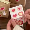 Ins empaque de regalo en forma de corazón postre para hornear Corea del Sur Día de San Valentín pegatinas de amor pegatinas de sellado pegatinas para caja de pastel