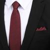 Corbata Delgada K-Style de 8cm para Hombre y Mujer, Moderna, Casual, Profesional, Rayada, Anudada a Mano, Corbata Fina para Novio, Padrinos de Boda, Banquete de Boda