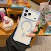 Adecuada para iPhone 18 Pro Max, esta funda magnética transparente para teléfono ofrece protección contra caídas en las cuatro esquinas y proporciona cobertura total para el iPhone 17 y 15
