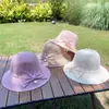 Chapéu Feminino Laço Pérola Chapéu de Palha Verão Versátil Praia Litoral Chapéu de Sol Estilo Coreano Trançado Proteção Solar Chapéu de Sol