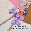 Cuentas Cuadradas Versátiles de Acrílico Base para Manualidades DIY Pintadas a Mano Color Sólido Colorido No Descolorables Accesorios para Ropa Accesorios para Joyería