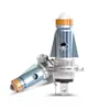 Faro Led Universal H4 de Lente para Motocicleta, Vehículo Eléctrico y Triciclo, Cañón de Acero Pequeño Doble Color, Luz Alta y Baja, Más Vendido Transfronterizo