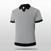Camisa polo de punto de seda de hielo estilo cubano para hombre, manga corta, moderna, nicho, con bloques de color, cuello camisero, top de media manga