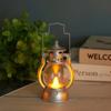 Linterna Retro Pony Luz de Vela Digital LED Mochila Lámpara de Queroseno Arreglo Decorativo Creativo para Vacaciones Ambiente Adornos Pequeños