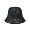 Sombrero de Pescador Transpirable Hueco para Mujer, Sombrero de Sol para Viajes de Verano, Sombrero de Cubo Adelgazante, Sombrero de Cubo Versátil Estilo Coreano