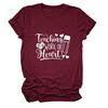 Ensinamento de comércio transfronteiriço da Amazon é um trabalho de atacado de T-shirt feminina de moda de manga curta nova