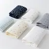 Roupa Íntima de Algodão Puro Tamanho Grande para Mulheres, Categoria A, Algodão de Bebê, Antibacteriana, Comprimento Estendido, Cobre o Quadril, Boxer Floral de Cintura Alta