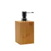 Baño de madera de bambú traje de baño para lavarse los dientes enjuague bucal Taza juego de cinco piezas para el hogar hotel artículos de tocador