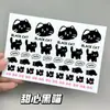 Nueva Linda Manzana Gatito Taza de Agua Pegatina de Transferencia Aspecto de Alta Gama Ins Dibujo Animado para Niños Resistente a los Arañazos e Impermeable Pegatina Decorativa DIY