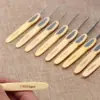 Conjunto de Agulhas de Crochê para Tricô DIY com Ferramentas de Plástico e Aço Inoxidável, Adequado para Crochê com Lã e Artesanato