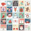 Calcomanía Decorativa Digital de Papá Noel Tarjeta de Felicitación Navideña Calcomanía de Regalo Calcomanía Redonda de Sello Cuenta de Mano y Calcomanía de Papel 1-24